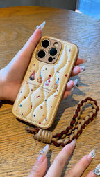 Feather-light Cozy: Chic Cookie-Inspired iPhone Case for Trendsetters