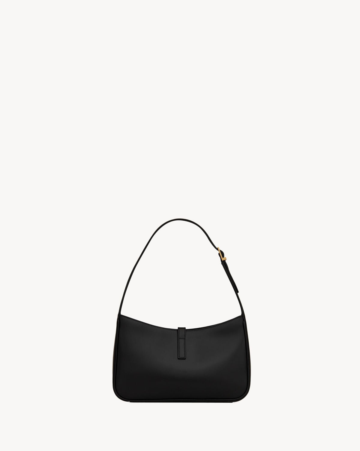 Saint Laurent Le 5 à 7 Patent Leather Hobo – Burgundy Elegance