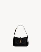 Saint Laurent Le 5 à 7 Patent Leather Hobo – Burgundy Elegance