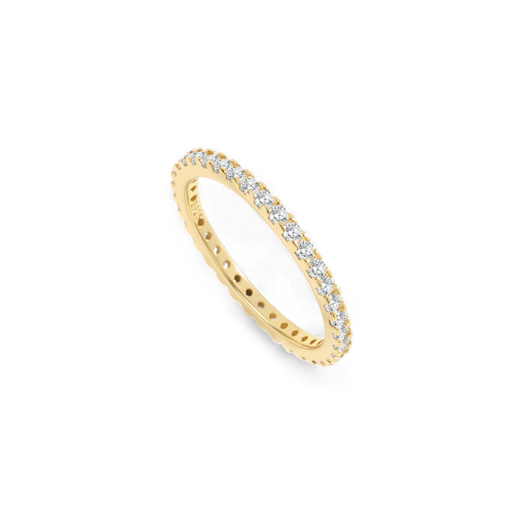 April Birthstone Eternity Stacking Ring