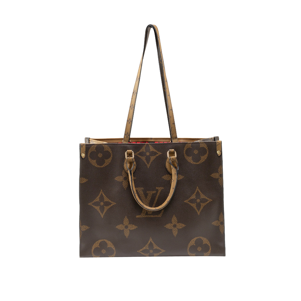 Luxe Monogram Leather Tote BagHandbag