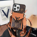 Luxury Card Bag Five Color Chain iPhone Case