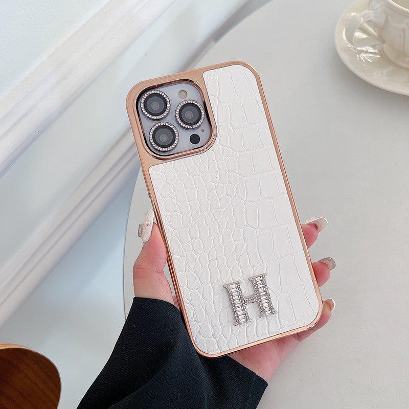 Classic Diamond Logo Rose Gold iPhone Case