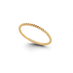 Gold Dainty Stacking Beaded Ring