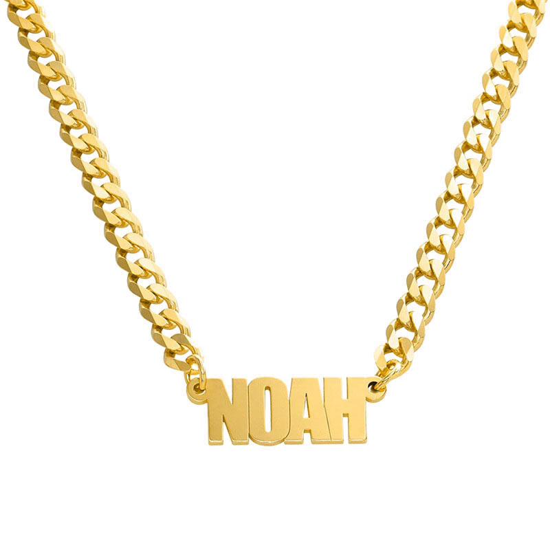 Sterling Silver Cuban Chain Name Necklace