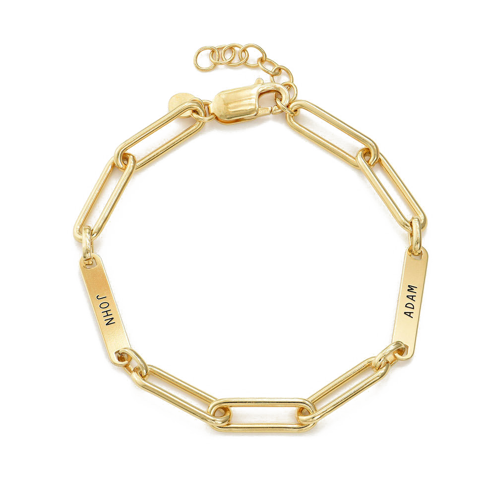Sterling Silver Custom Name Link Up Bracelet