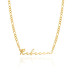 Sterling Silver Handwrite Name Necklace