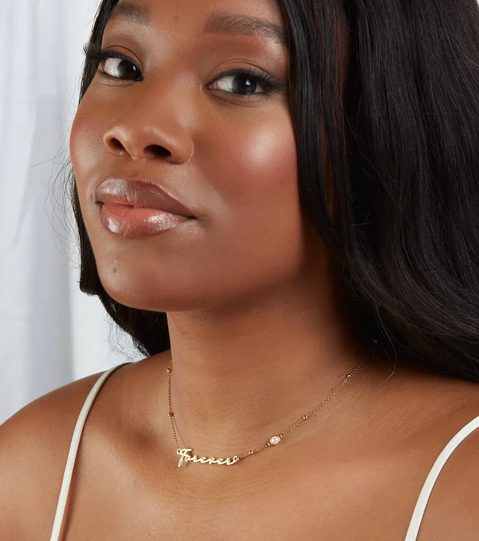 Sterling Silver Handwrite Name Necklace