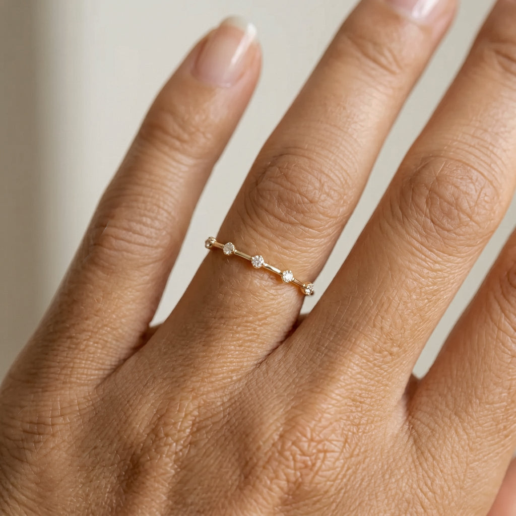 Ultra Thin Floating Eternity Ring