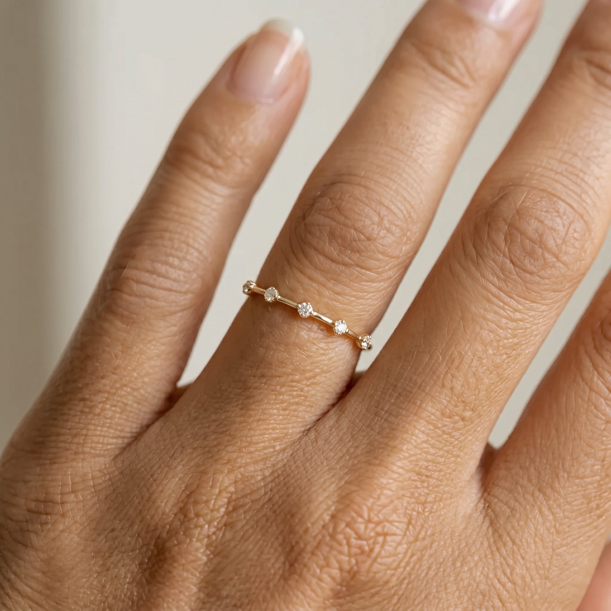 Ultra Thin Floating Eternity Ring