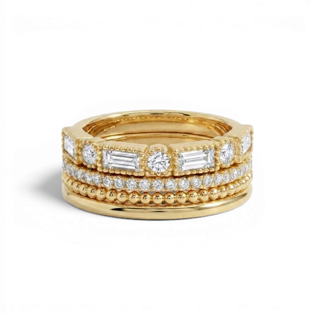 Vintage Maximalist Ring Stack