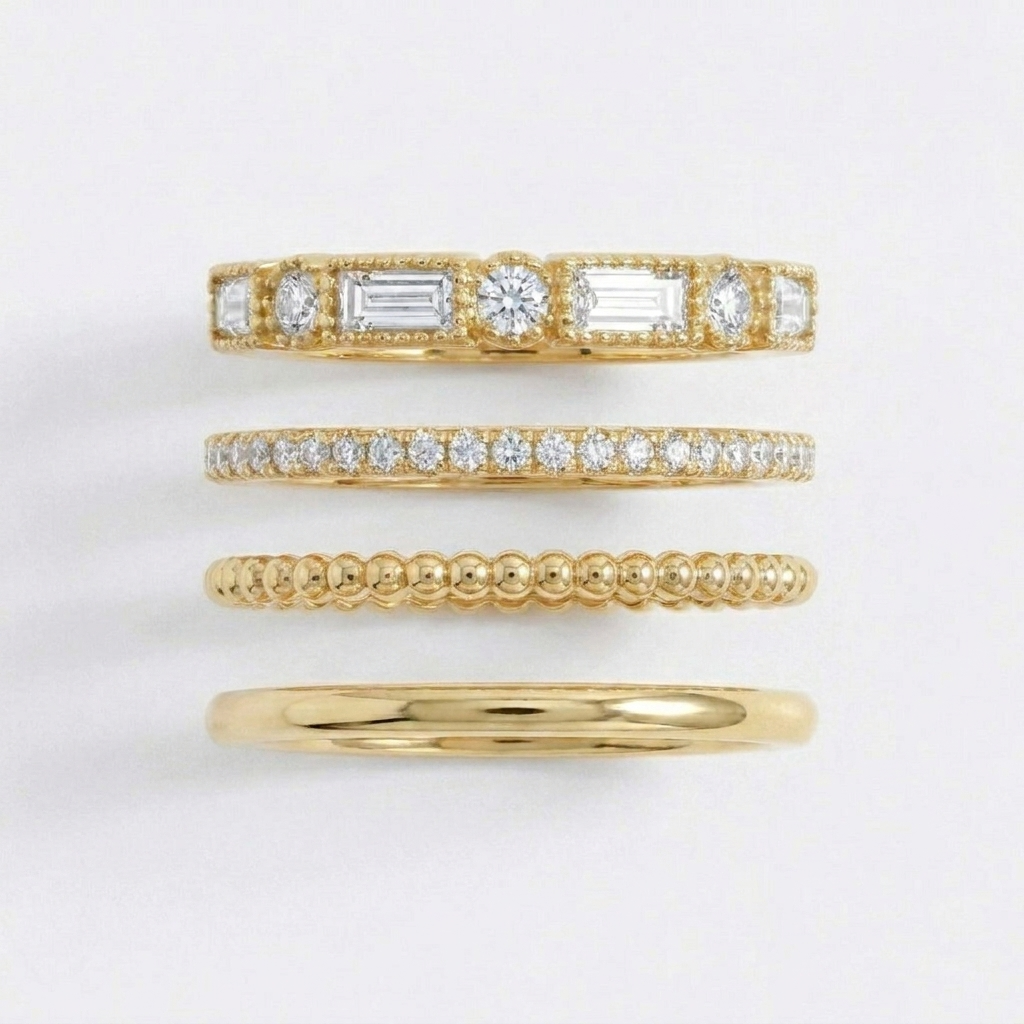 Vintage Maximalist Ring Stack