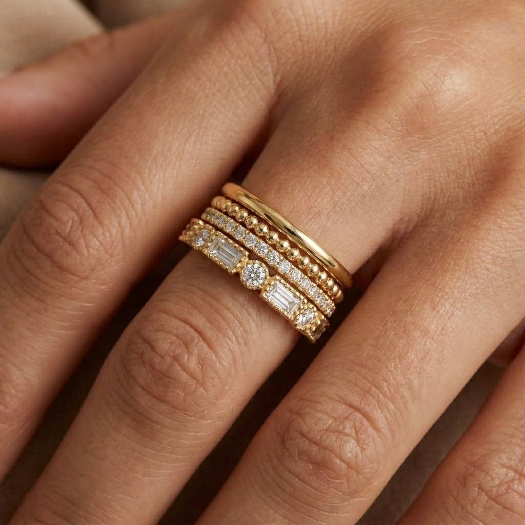 Vintage Maximalist Ring Stack