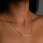 Sterling Silver Handwrite Name Necklace