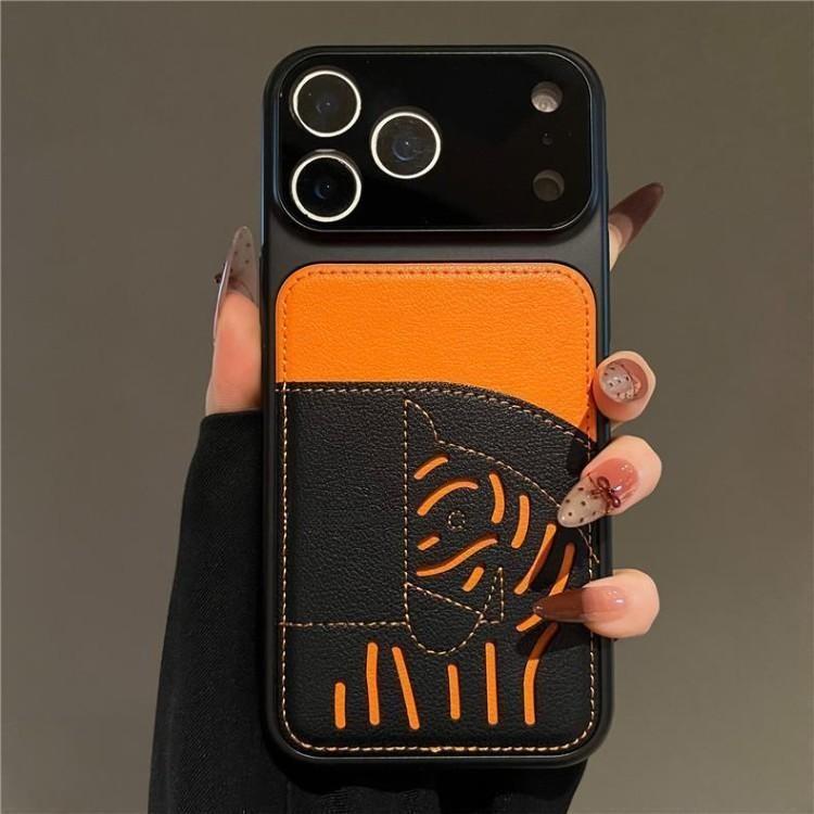 2026 New Premium Leather Card Slot iPhone Case – Limited Edition Year of the Horse
