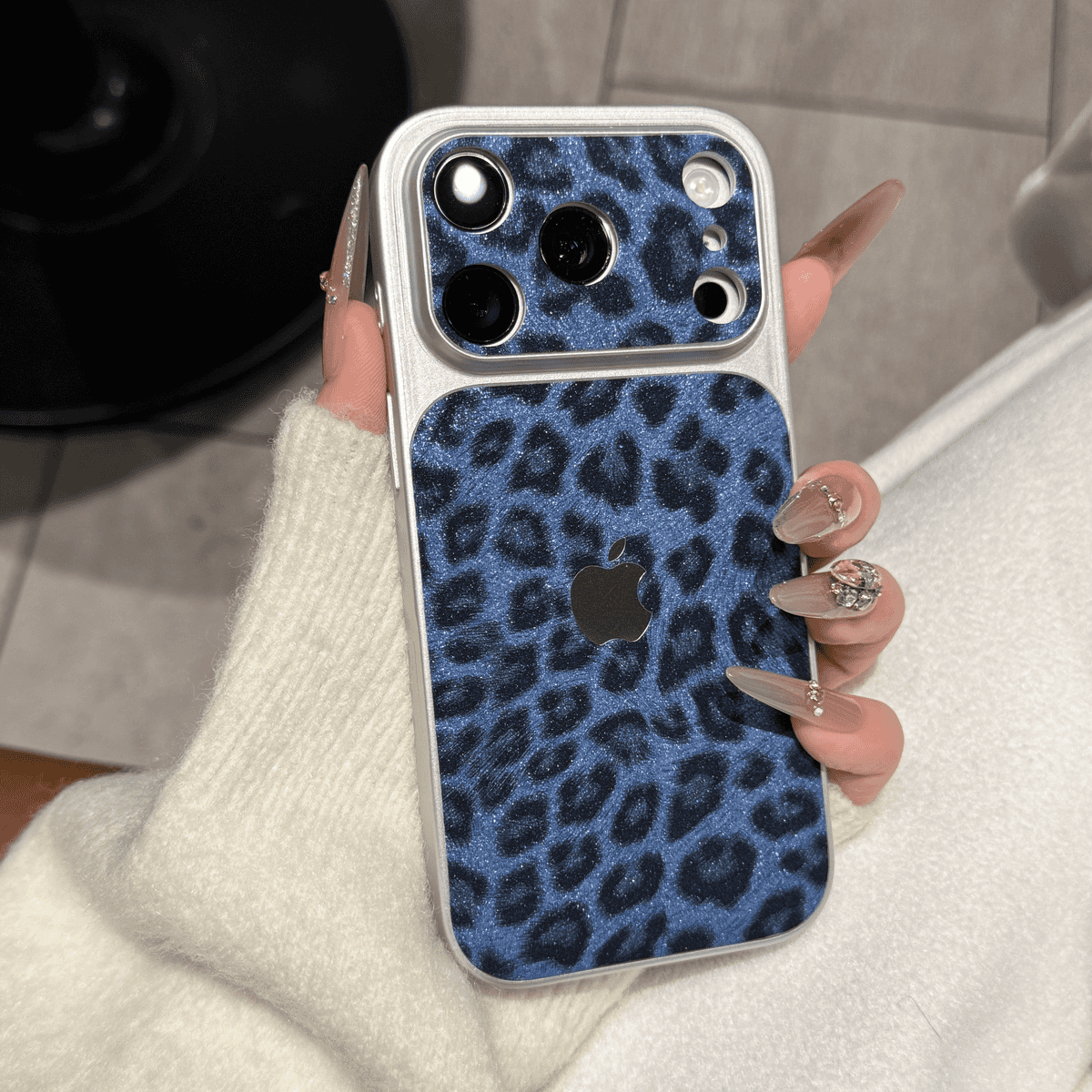 Leopard Print Glitter Phone Case — Sparkling Protection with Sleek Design